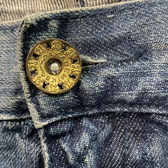 Akademiks Jeans Mens 36 True‎ Fit Y2K Distressed Embroidered Streetwear Denim - Picture 11 of 14